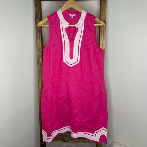 Crown & Ivy Pink Dress with White Accents Size 6 - Picture 1 of 5